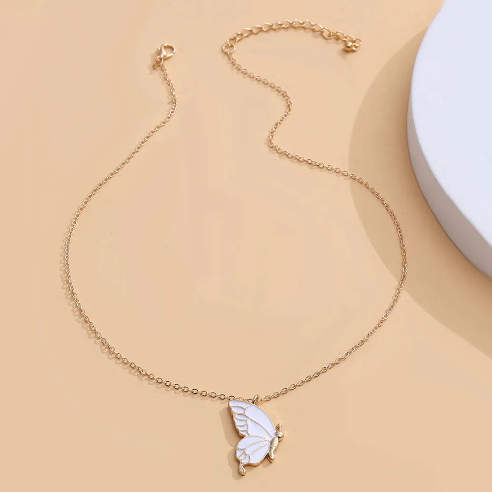 Collares con Colgante de Mariposa para Mujer y Niña – Regalo Especial para Madre e Hija, Gargantillas de Cadena Fina para Hermana y Amiga – Par de Collares