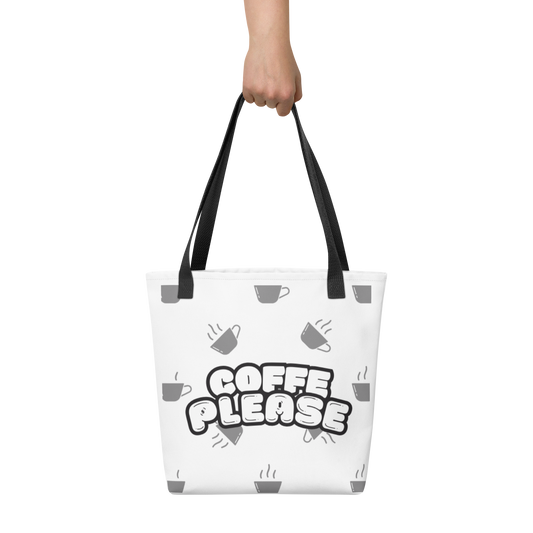 Borsa tote "Caffè per favore"